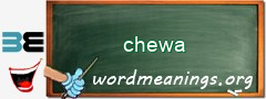 WordMeaning blackboard for chewa